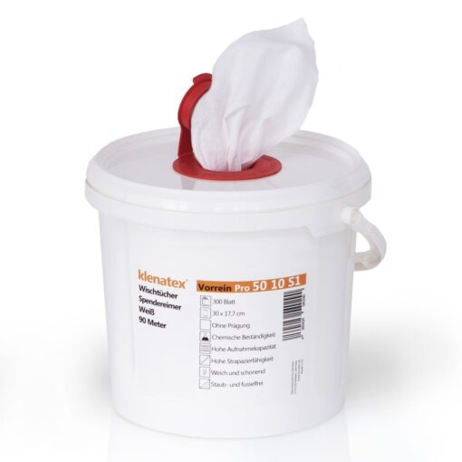 Wipes in dispenser bucket, 300 sheets, Vorrein Pro 5010S1