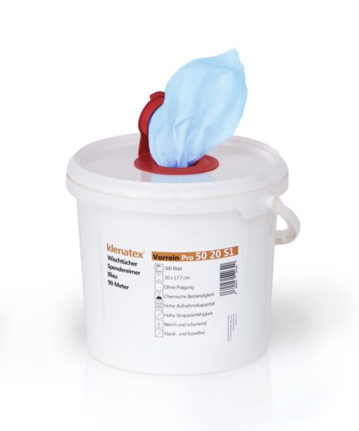 Wipes in dispenser bucket, 300 sheets, Vorrein Pro 5010S1
